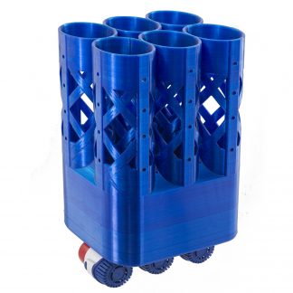 Bonito tuna tube that holds 6 small baits, perfect for bullet bonito used in Wahoo and King Mackerel Fishing